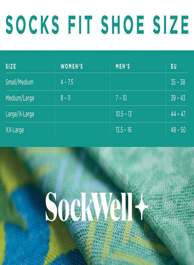 Sockwell Women's Dragonfly Moderate Graduated Compression Sock, Bluestone with Sparkle - M/L - Image 2