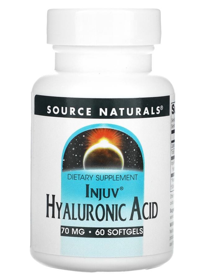 Source Naturals Injuv Hyaluronic Acid 70 mg 60 Softgels