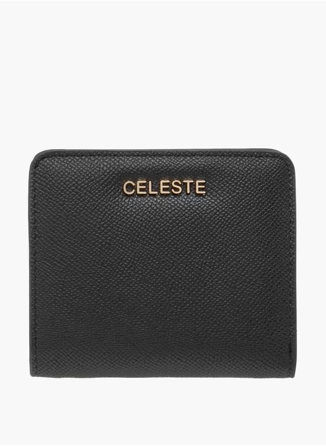 سيليست Women Textured Wallet with Button Closure