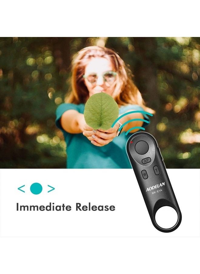 AODELAN - Camera Remote Control for Canon EOS RP, EOS R, R5, R6, M50, M50 II, 6D Mark II, 77D, 850D, 800D, 200D, 250D, EOS Rebel SL2, Rebel T7i, T8i, 90D, EOS M6 Mark II, SX70 HS; Replaces Canon BR-E1 - Image 1