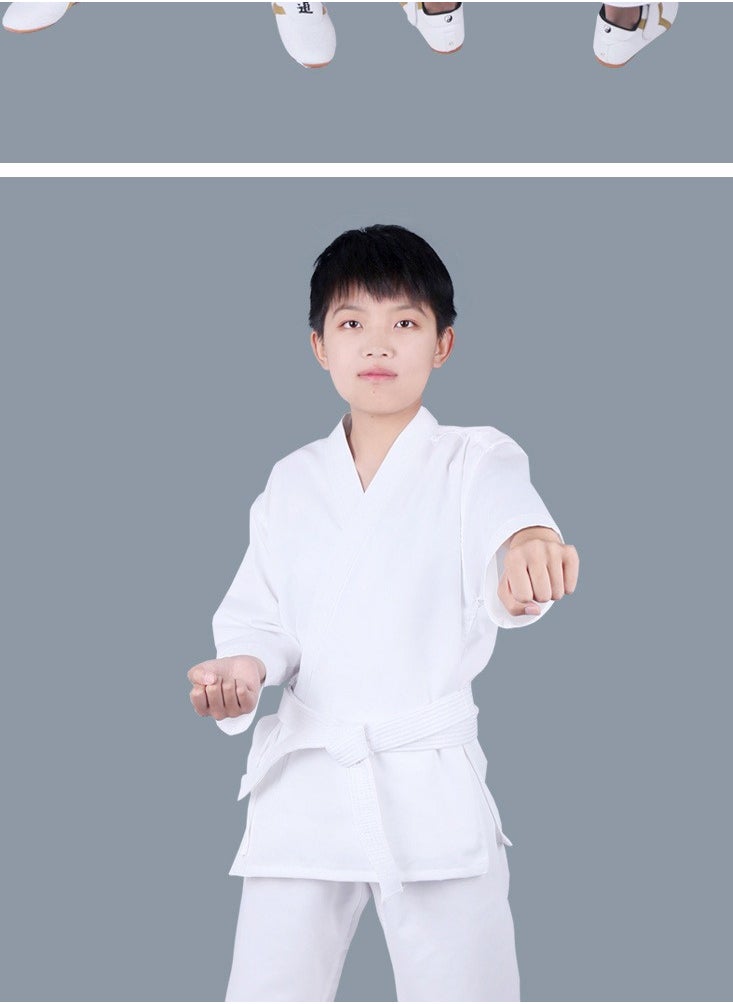 Generic Three-Piece Karate Uniform For Kids - 100% Cotton  - Image 2