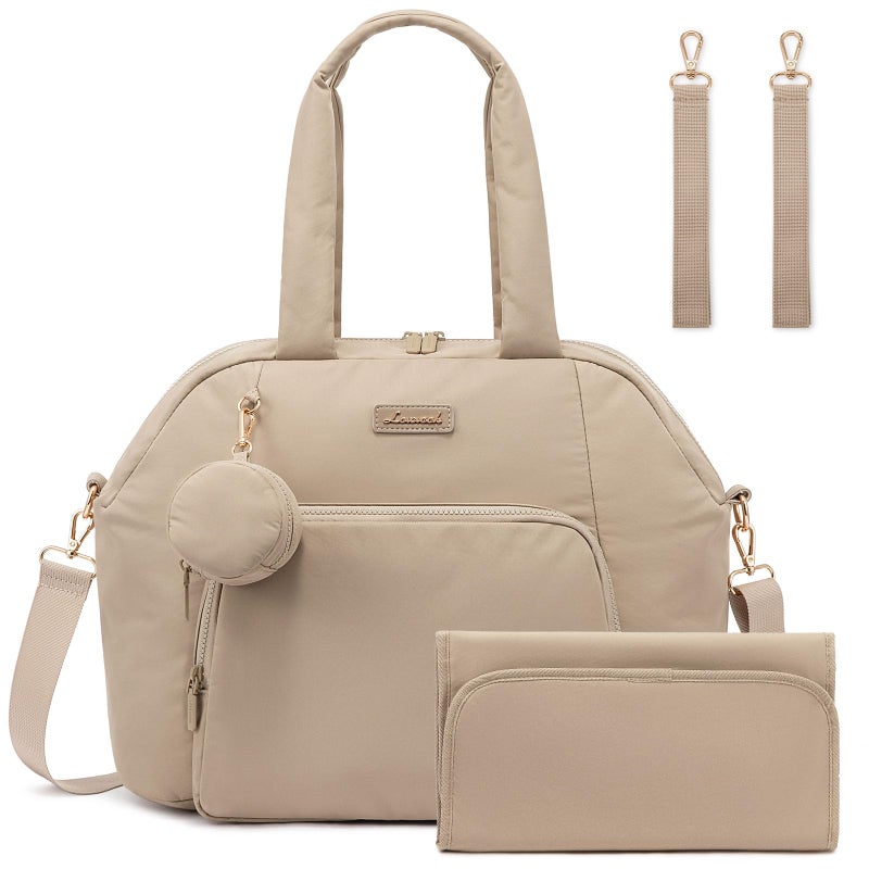 Lovevook حقيبة حفاضات LOVEVOOK توت بوفير، حقيبة حفاضات للأطفال بسعة كبيرة، حقيبة سفر لحفاضات مع وسادة تغيير، حقيبة مستشفى وصالة رياضية - Image 1