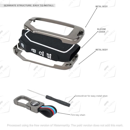 LivTee Premium Metal Key Cover for Kia Seltos 2024/2023 Facelift HTX, Carens X Line, Sonet Facelift-4 Button Smart Key (Kia) - Image 4