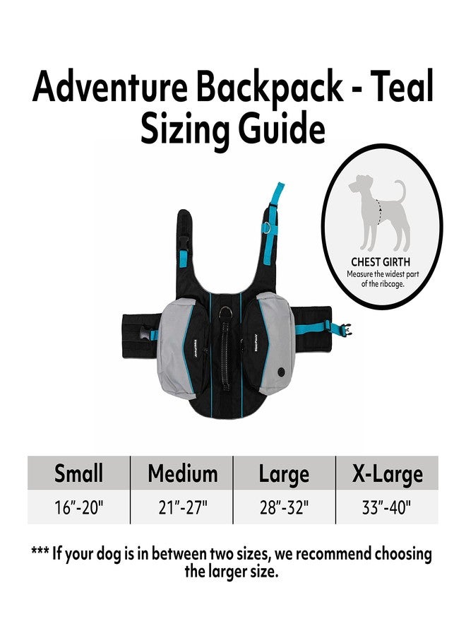 ZippyPaws Adventure Backpack - Teal - M - Image 5