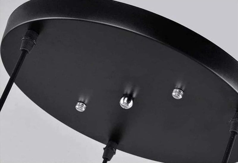 LEGEEN 6-Lights Round Cluster Black Colour Modren Style Chandelier Hanging Pendant Ceiling Fixture Light Lamp for- Kitchen, Hall, Lobby, Restaurant, Bar, Living Room, Bedroom, Hotel, Dining Etc - Image 5