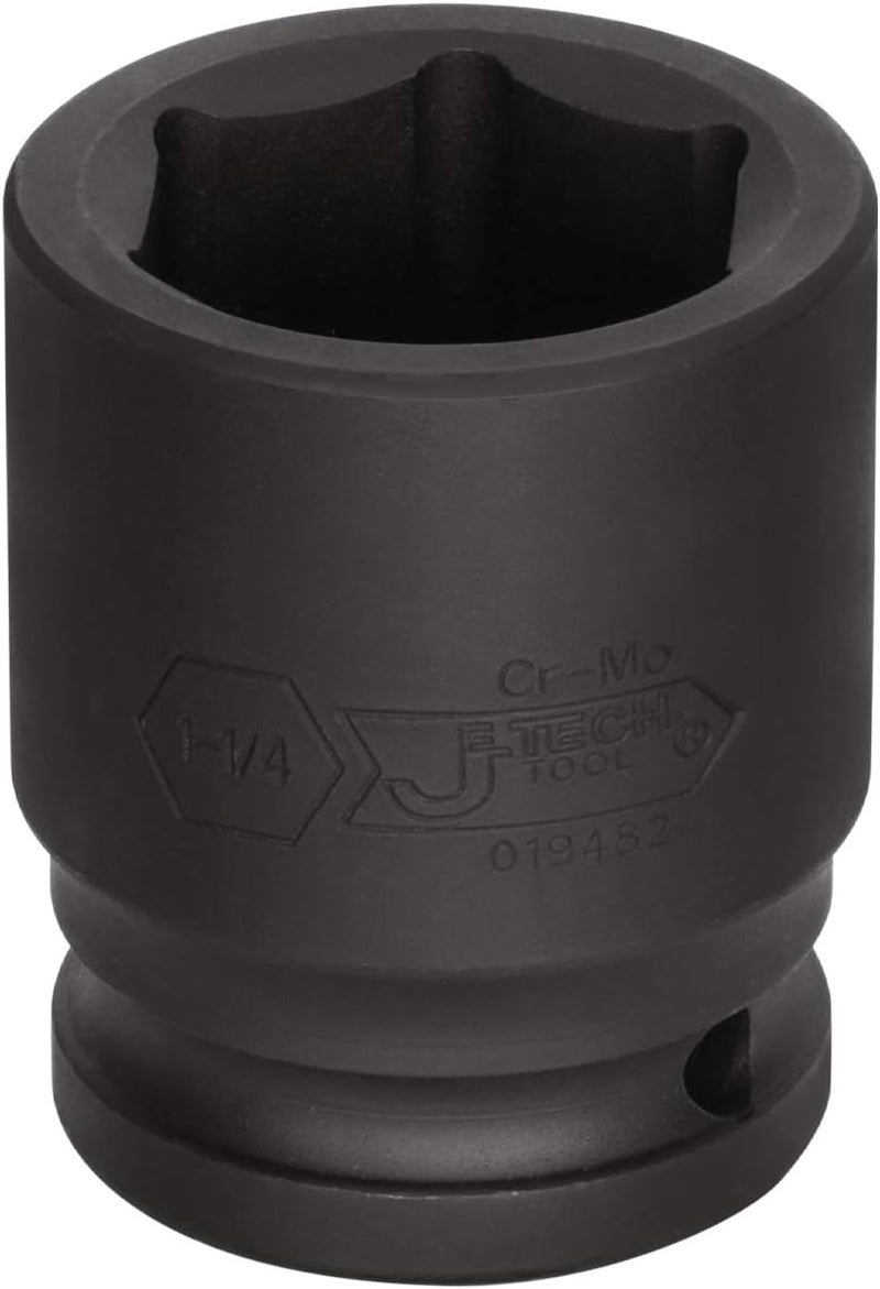 Jetech 3/4 Inch Drive 1-1/4 Inch Standard Impact Socket, Made with Chrome Molybdenum Alloy Steel, Heat Treated, 6-Point Design, SAE - Image 2
