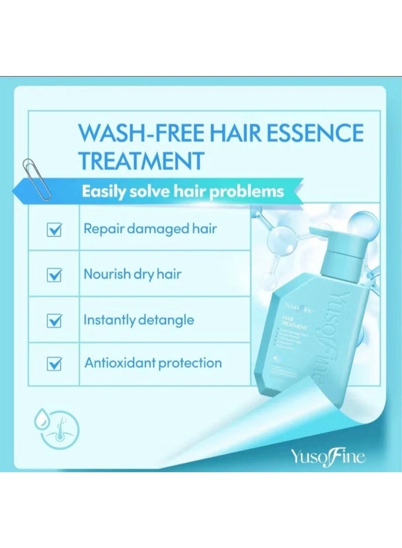 YusoFine Professional Hair Repair Treatment with Moisture-Locking Benefits Restore vitality to damaged hair with a deeply nourishing treatment. The lightweight formula locks in moisture, improves manageability, strengthens hair fibers, reduces tangles, and helps achieve healthier-looking, silky hair. - Image 3