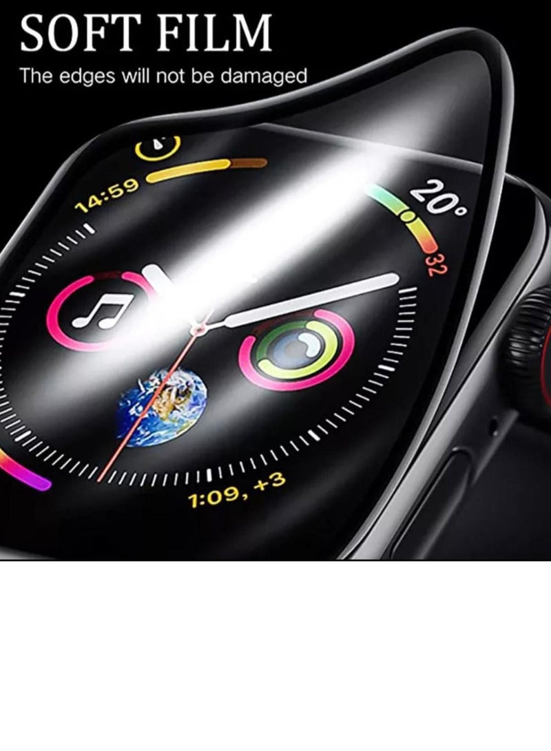 3 قطع من النانو الشفاف الصلب لحماية شاشة ساعة ابل الاصدار 8 مقاس 45mm - Image 2