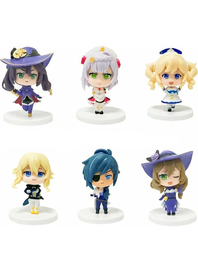 General - Genshin Impact Kaia Mona Lisa 6 Piece Action Figure Uniform Toy Character Figure Gift - Image 1