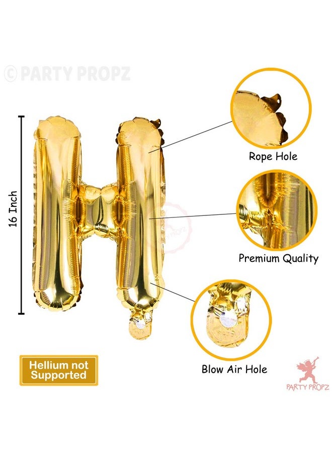 بارتي بروبس بالونات Party Propz باللونين الأسود والذهبي للزينة - 62 بالونة للزينة | مجموعة بالونات للزينة في أعياد الميلاد | مجموعة ديكورات أعياد الميلاد باللونين الأسود والذهبي | بالونات عيد ميلاد سعيد  - Image 5