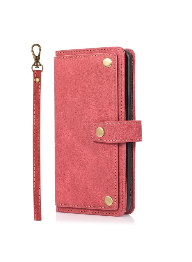 اس-توب جراب لهاتف Samsung Galaxy S9+ مصنوع من جلد البولي يوريثان الحراري مع حامل وفتحة للبطاقات ومحفظة وحبل تثبيت - Image 2