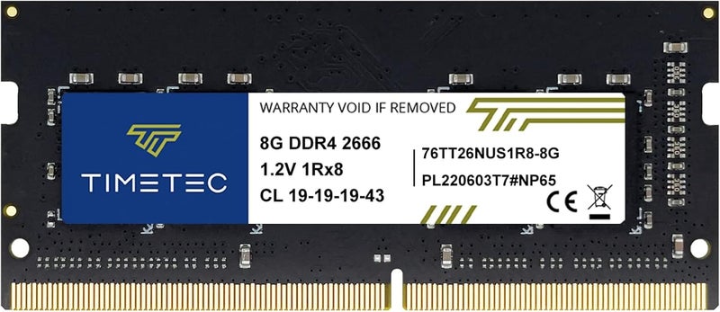 Timetec 8GB DDR4 2666MHz PC42666V PC421300 SODIMM Laptop RAM 260Pin 12V CL19 NonECC Unbuffered Memory Module for Laptop Notebook Mini PC AllinOne - Image 2