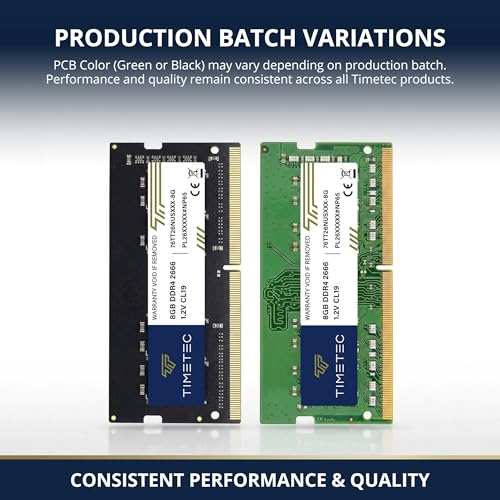 Timetec 8GB DDR4 2666MHz PC42666V PC421300 SODIMM Laptop RAM 260Pin 12V CL19 NonECC Unbuffered Memory Module for Laptop Notebook Mini PC AllinOne - Image 3