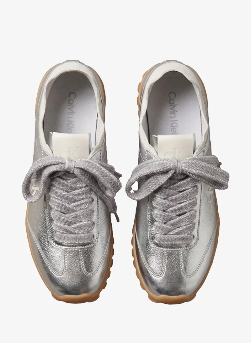Calvin Klein  High-Shine Low-Profile Runner Trainers for Women | Best Price UAE