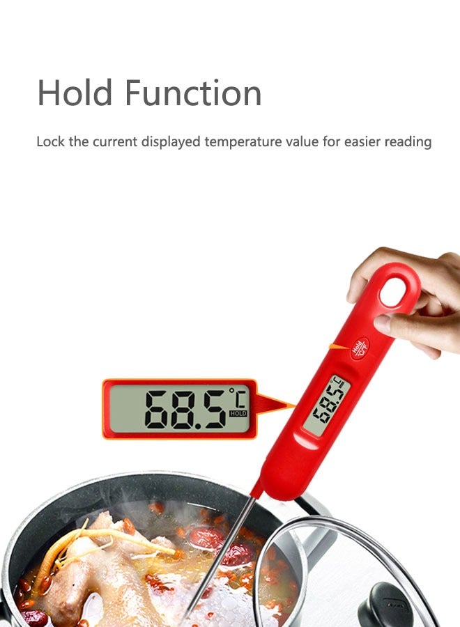 general Digital Meat Thermometer for Cooking Kitchen Food Candy Instant Read LCD Thermometer with Backlight and Magnet for Oil Deep Fry BBQ Grill Smoker Thermometer - Image 3