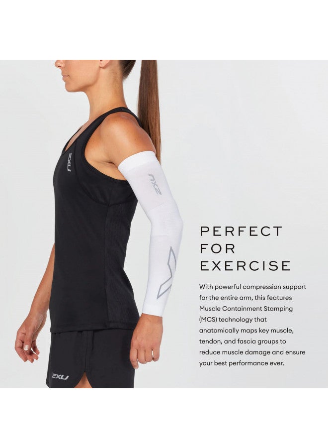 2XU Compression Flex Arm Sleeve - X-Small - Black/Grey - Image 2