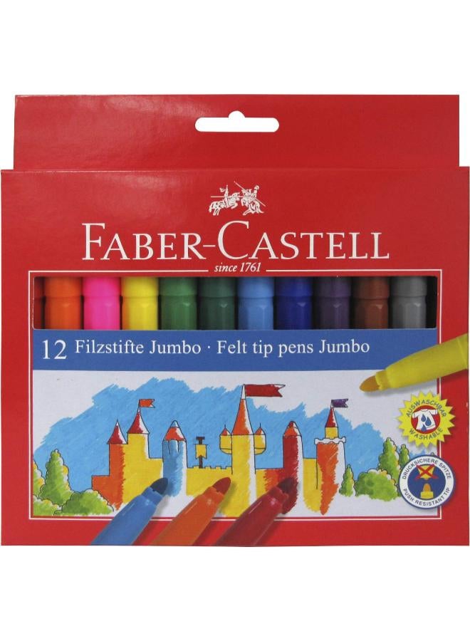 FABER-CASTELL FC Fiberpen Washable 12cl Jumbo