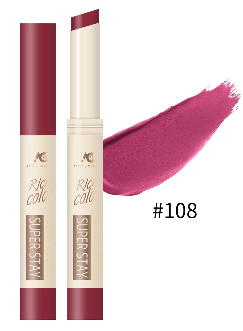 AMYTIS GARDEN SUPER STAY LIPSTICK - RICH, LONG-LASTING COLOR WITH FILLER AND BOTOX EFFECT Fuchsia - Image 1