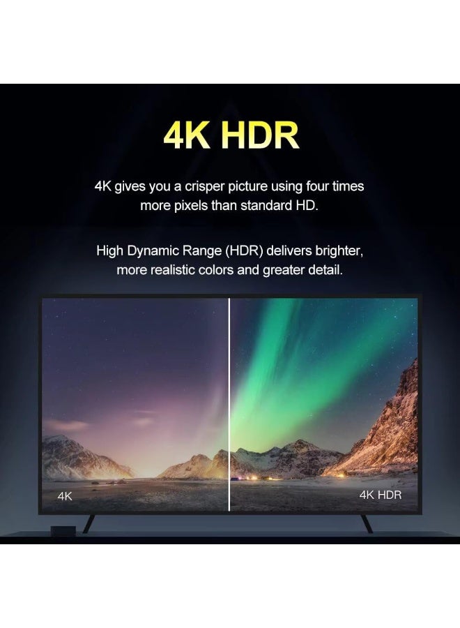 تي في صندوق تلفزيون يعمل بنظام Android، صندوق تلفزيون يعمل بنظام Android 13.0 مع ذاكرة وصول عشوائي (RAM) سعة 2 جيجابايت وذاكرة قراءة فقط (ROM) سعة 16 جيجابايت، يدعم وسائط 4K Ultra HD، صندوق تلفزيون Google Android رباعي النواة يدعم 2.4G/5G واي فاي وكابل LAN مع جهاز تحكم عن بعد بتقنية Bluetooth، يدعم Chromecast - Image 4