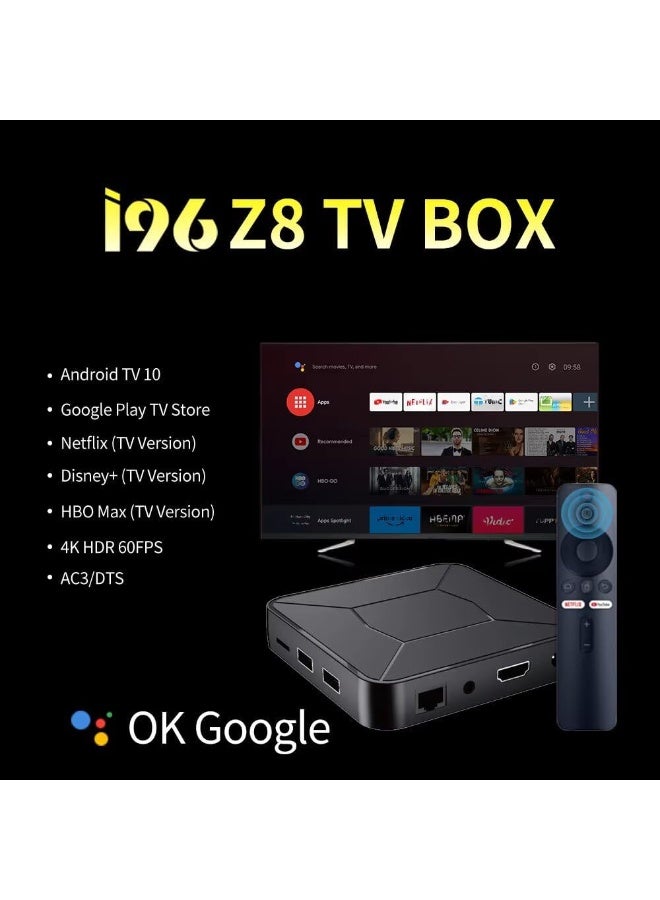 تي في صندوق تلفزيون يعمل بنظام Android، صندوق تلفزيون يعمل بنظام Android 13.0 مع ذاكرة وصول عشوائي (RAM) سعة 2 جيجابايت وذاكرة قراءة فقط (ROM) سعة 16 جيجابايت، يدعم وسائط 4K Ultra HD، صندوق تلفزيون Google Android رباعي النواة يدعم 2.4G/5G واي فاي وكابل LAN مع جهاز تحكم عن بعد بتقنية Bluetooth، يدعم Chromecast - Image 5