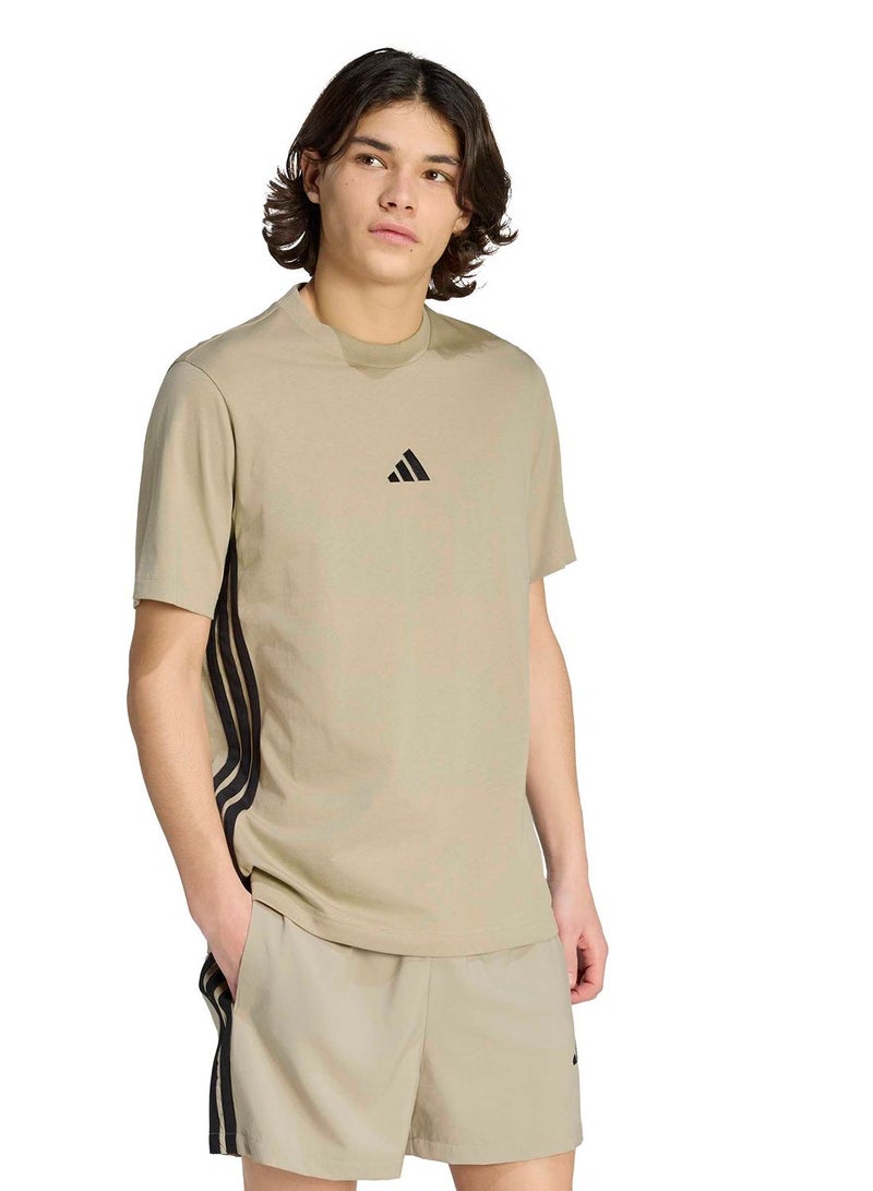 Adidas Essentials 3-Stripes Single Jersey T-Shirt - Image 1