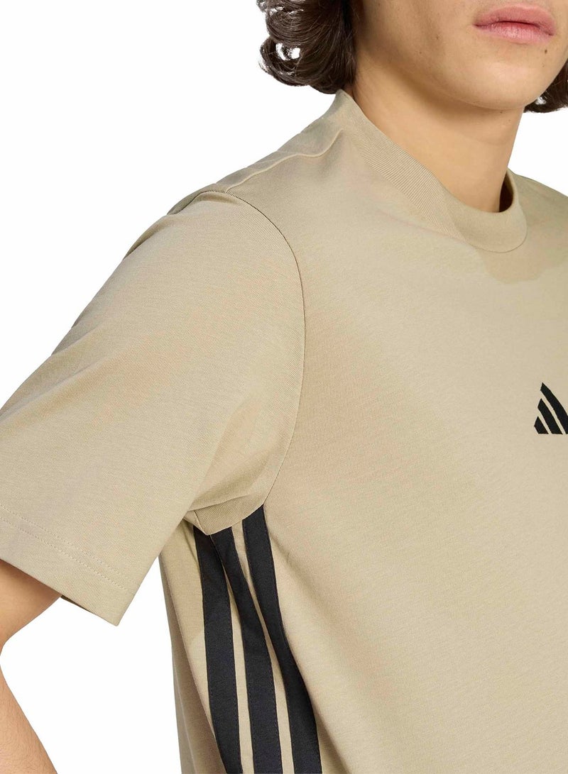 Adidas Essentials 3-Stripes Single Jersey T-Shirt - Image 4