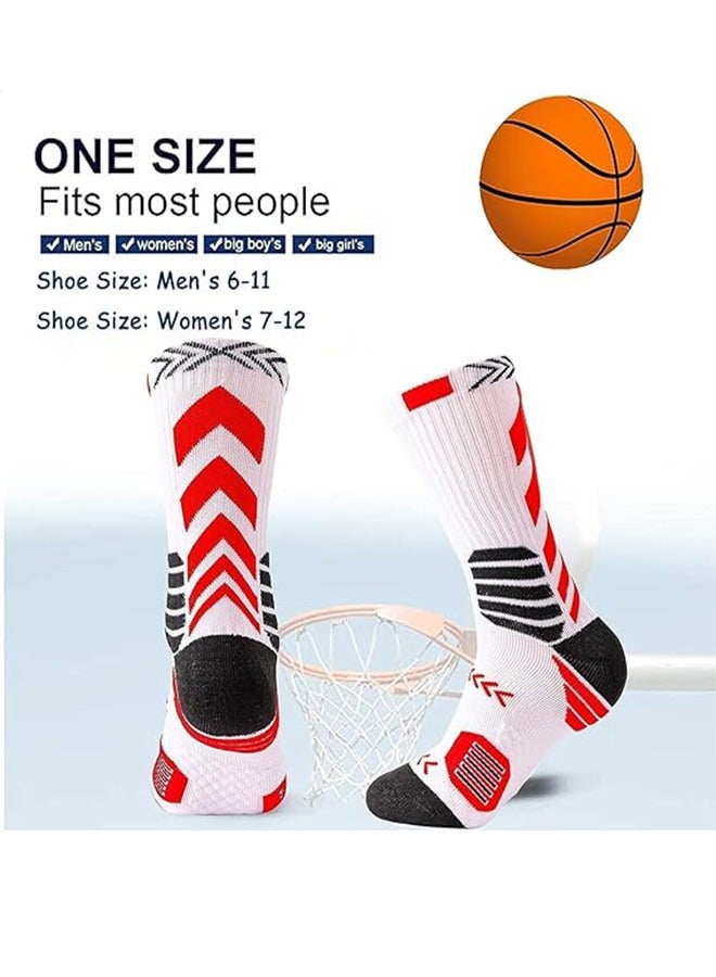 كيلا جوارب كرة السلة للرجال للرجال جورب قطني ضاغط للرجال جوارب رياضية سميكة مبطنة رياضية خفيفة الوزن وقابلة للتنفس 5 أزواج - Image 3