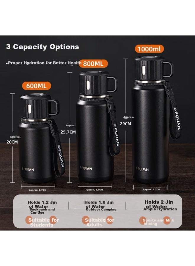 Cica Large Capacity Insulated Water Bottle Men's 316 Stainless Steel Tea Separation Tea Infuser Cup For Students - Image 1