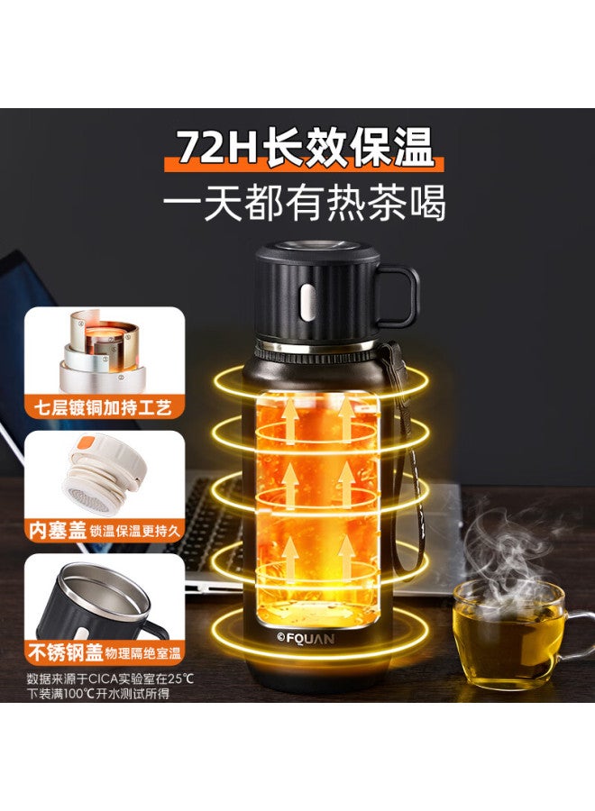 Cica Large Capacity Insulated Water Bottle Men's 316 Stainless Steel Tea Separation Tea Infuser Cup For Students - Image 2