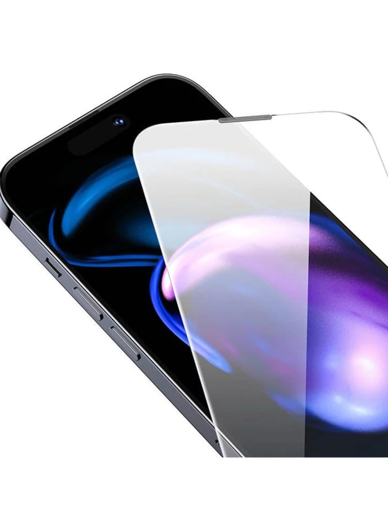Glass Screen Protector with Anti-Dust Filter Compatible with iPhone 17 – HD Transparency – No Black Frame – Supports Fingerprint Unlock - Image 4