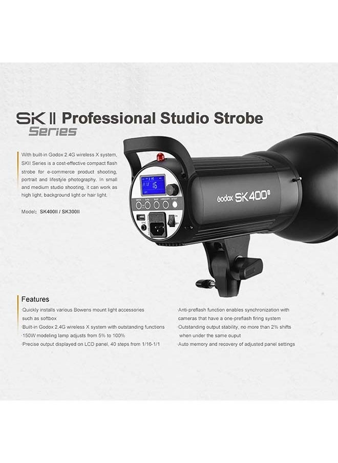 جودوكس - Godox SK400II 400Ws استوديو الصور ستروب فلاش Monolight ضوء - Image 1