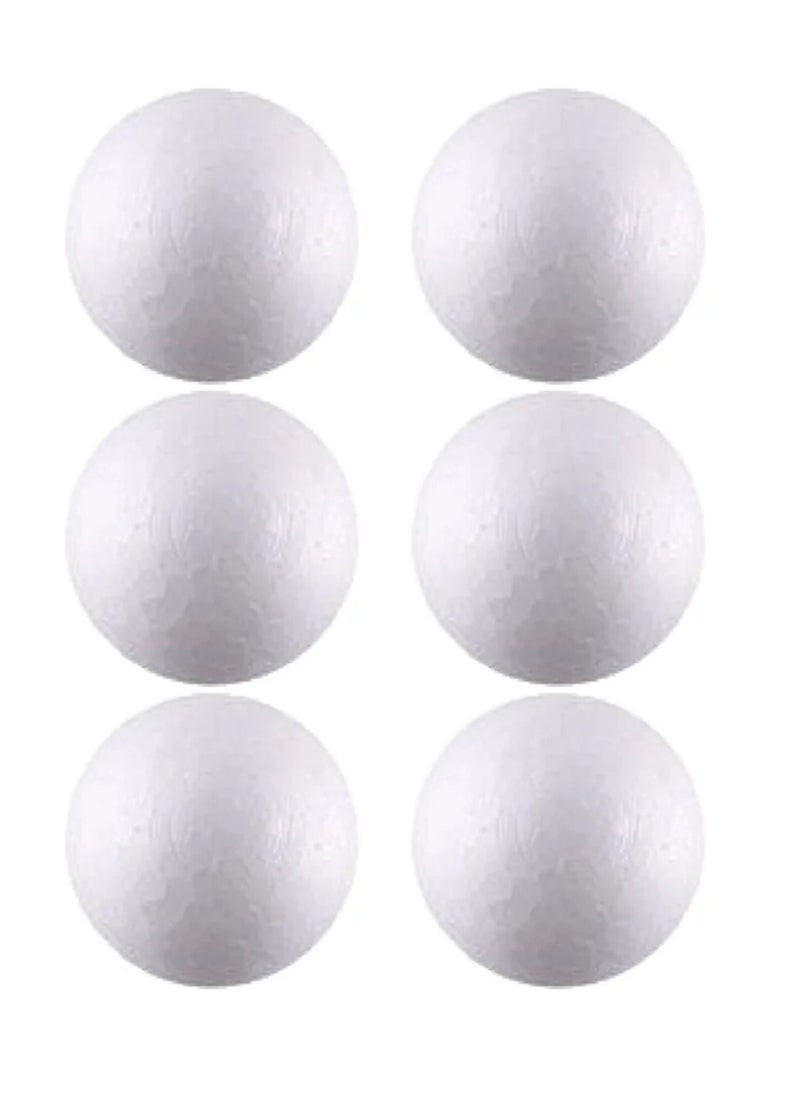 PARTNER 6-Piece Foam Ball Set 60mm Diameter White  - Image 1