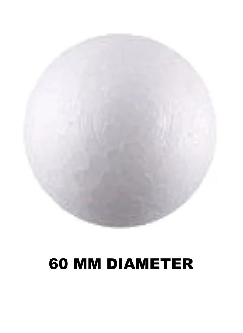 PARTNER 6-Piece Foam Ball Set 60mm Diameter White  - Image 2