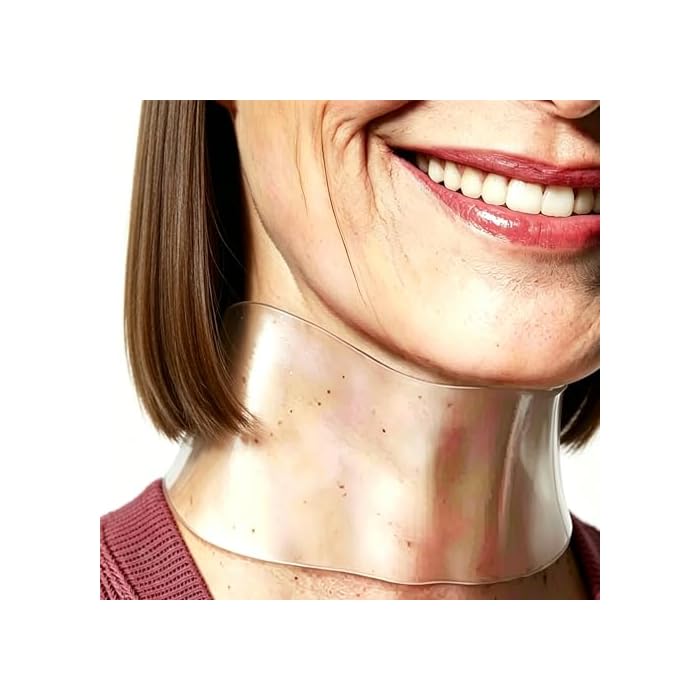 HUAFA 3Pcs Silicone Neck Wrinkle Patches | Anti-Aging and Firming, Reusable Medical-Grade, Reduce Fine Lines Overnight