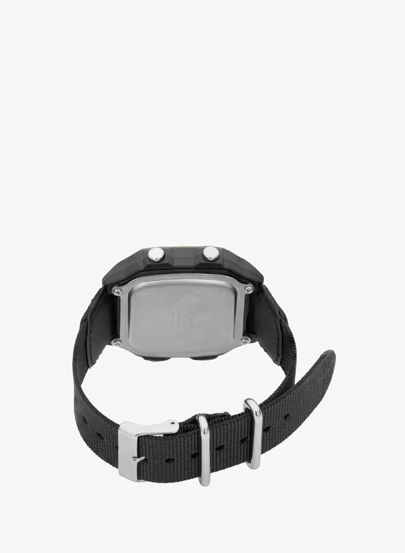 كاسيو Men's Digital Display Watch With Black Cloth Strap - AE-1200WHB-1B