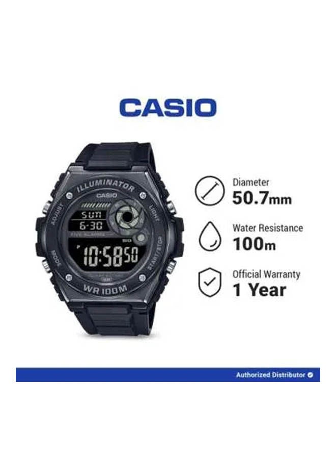CASIO ساعة رقمية من الراتنج MWD-100HB-1BVDF - Image 3