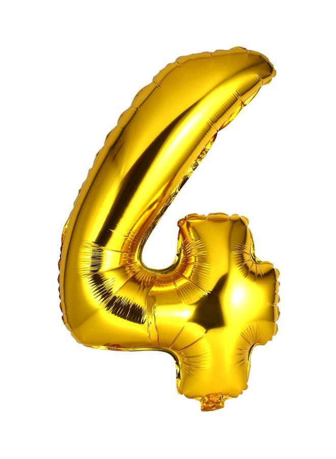 NIBEMINENT Numeric 4 Foil Balloon 30inch - Image 1