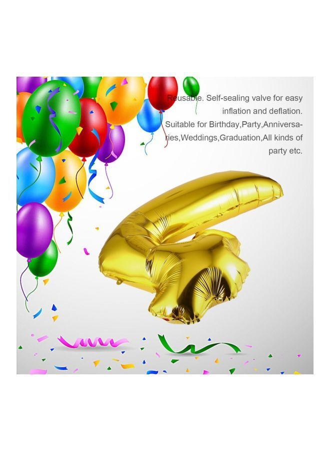 NIBEMINENT Numeric 4 Foil Balloon 30inch - Image 2