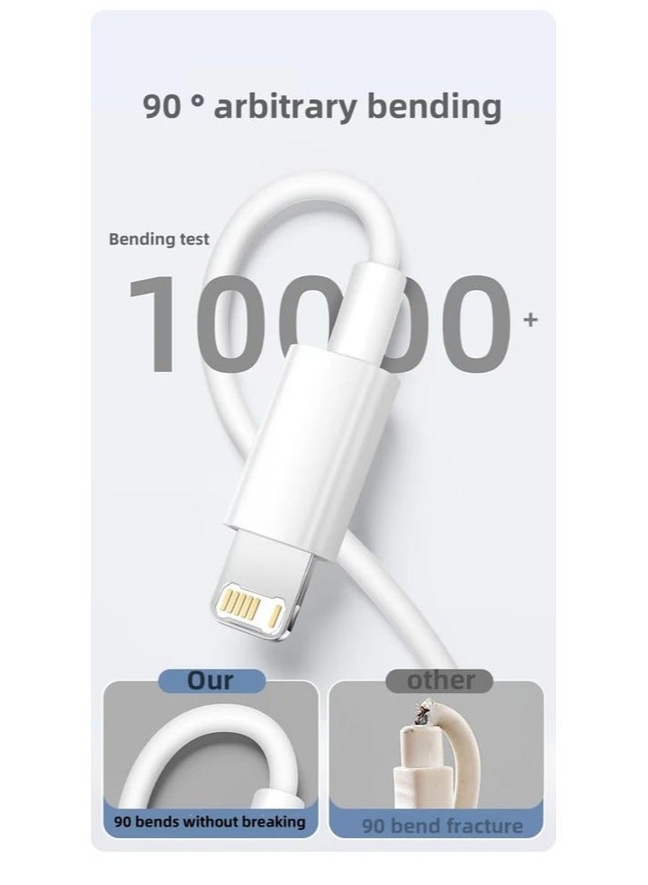 XTRA Charger Cable original Type-C Super Fast Charging Cable Type C to Lightning Data Transfer Cable for 14 13 12 11 Pro Max XR XS 8 7 6 Plus SE Mini - Image 2