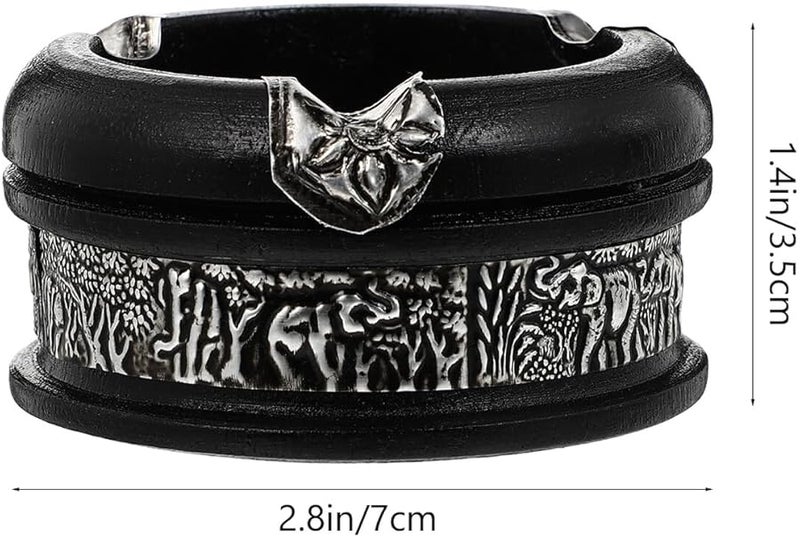 Wooden Ashtray Southeast Asian Style Desktop Organizer for Home Office Smoking Accessory - Image 3