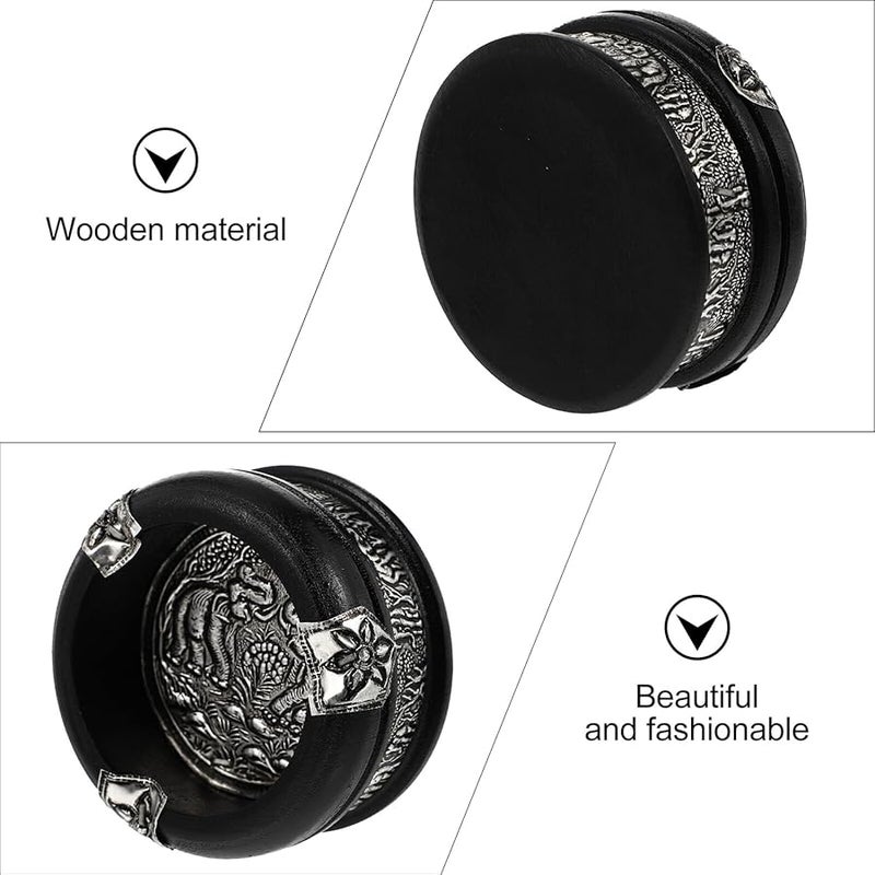 Wooden Ashtray Southeast Asian Style Desktop Organizer for Home Office Smoking Accessory - Image 5