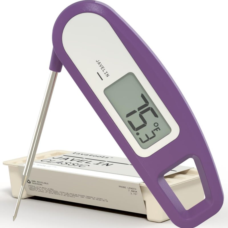 Lavatools PT12 Javelin Digital Instant Read Meat Thermometer for Kitchen, Food Cooking, Grill, BBQ, Smoker, Candy, Home Brewing, Coffee, and Oil Deep Frying - Image 1