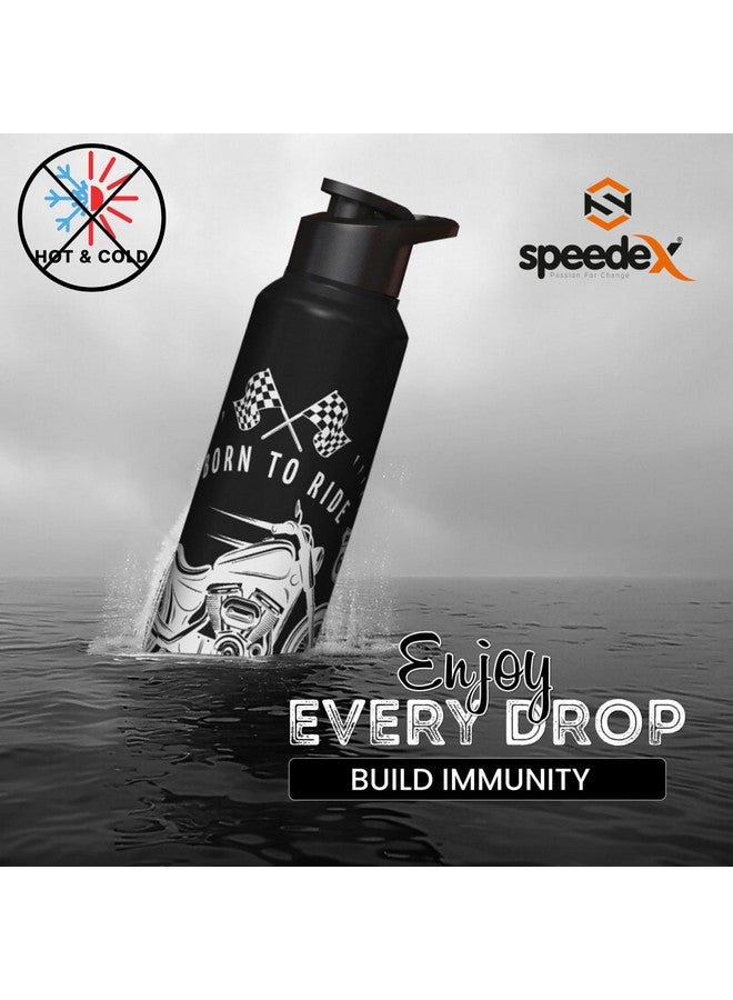 Speedex زجاجة مياه سبيدكس 1 لتر، ولدت للركوب، ستانلس ستيل، زجاجات شرب 1 لتر للفتيات، الأولاد، البالغين والأطفال، للجيم، الرياضة، استخدام الثلاجة، مثالية للمدرسة والمكتب - مجموعة زجاجة واحدة، 1000 مل - Image 3