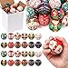 JellyArch 48 Pcs Christmas Ugly Sweater Stress Balls Bulk 2 Inch Christmas Foam PU Squeeze Balls Mini Stress Relief Toys Xmas Party Favors Goodie Bag Fillers Stocking Stuffer Gifts - Image 2