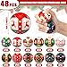 JellyArch 48 Pcs Christmas Ugly Sweater Stress Balls Bulk 2 Inch Christmas Foam PU Squeeze Balls Mini Stress Relief Toys Xmas Party Favors Goodie Bag Fillers Stocking Stuffer Gifts - Image 4