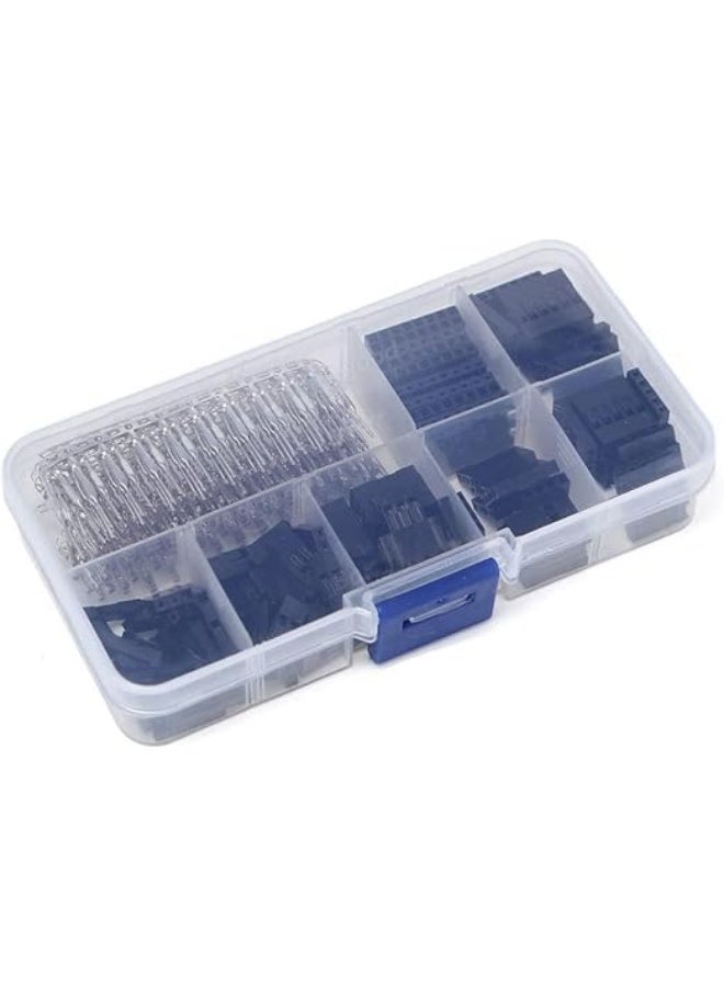 erorex 310PCS 2.54mm Male Female Dupont Wire Jumper and Female(1Pin 2Pin 3Pin 4Pin 5Pin 6Pin 8pin) Header Connector Housing Assortment Kit + Plastic Box - Image 3