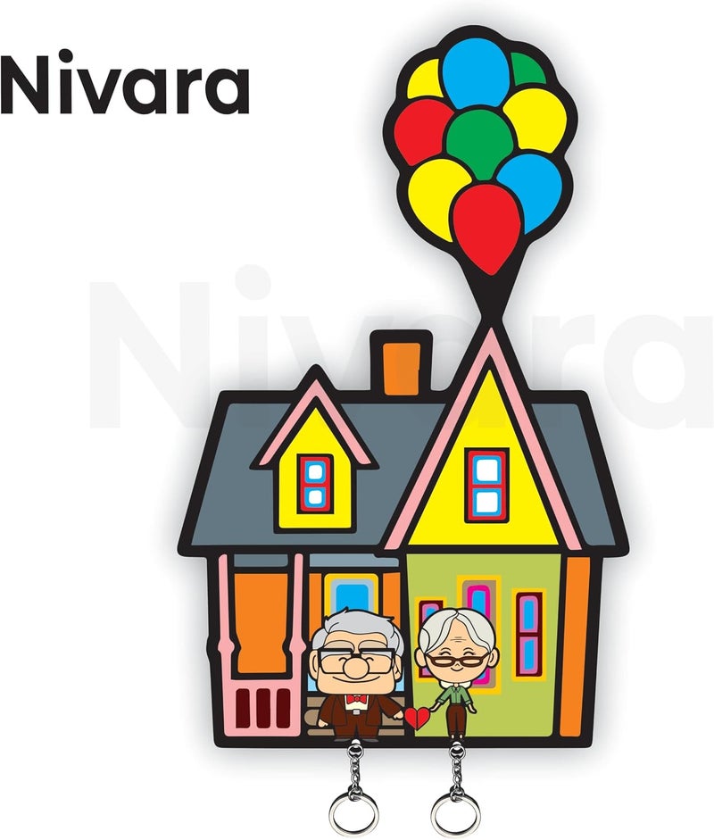 Nivaraprint حامل مفاتيح بتصميم موضوعي على أفلام يو بي للأزواج، مفتاح خشبي أنيق مطبوع للأزواج | هدية لها | هدية له | هدية لصديقتك | هدية لصديقك - Image 5