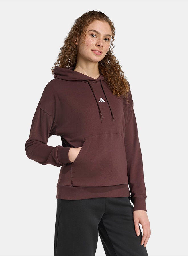 Adidas Essentials Small Logo French Terry Hoodie - Image 1