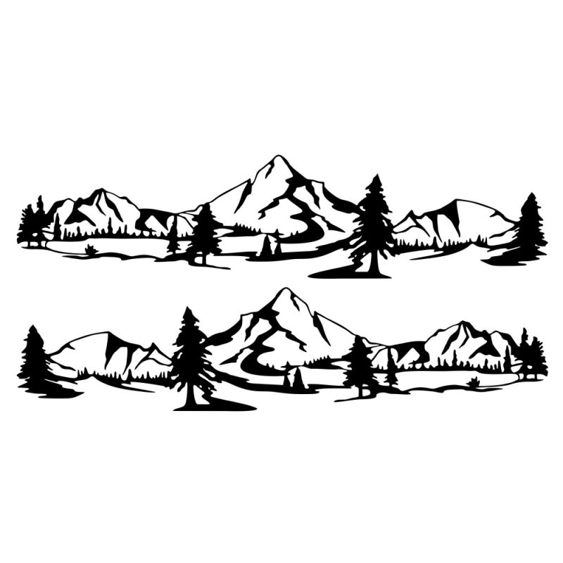 Car Auto Body Sticker Self-Adhesive Side Truck Vinyl Graphics Decals, Car Racing Decals，Door/Body/Hood Decal，1 Set - Image 2