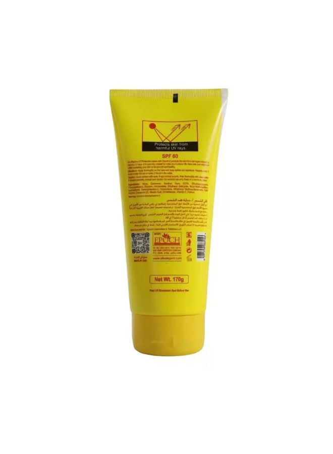 Elegant 2 in 1 Sunblock Cream SPF 60 Moisturizing And Water Resistance For Face And Body- 170gms - Image 2